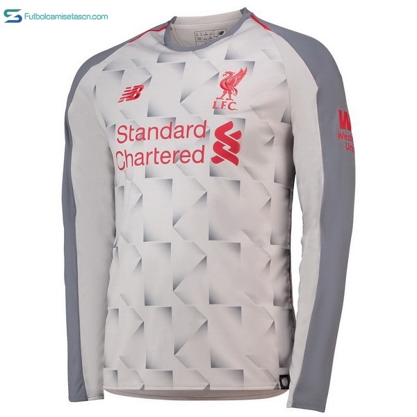 Camiseta Liverpool 3ª ML 2018/19 Blanco